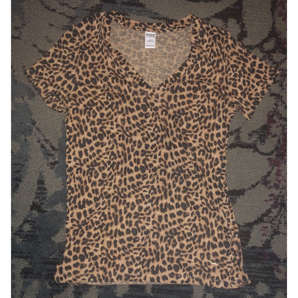 Victoria secret leopard Vneck